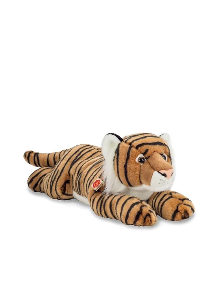 HERMANN TEDDY | Plüschtier - Tiger liegend braun 70cm | keine Farbe