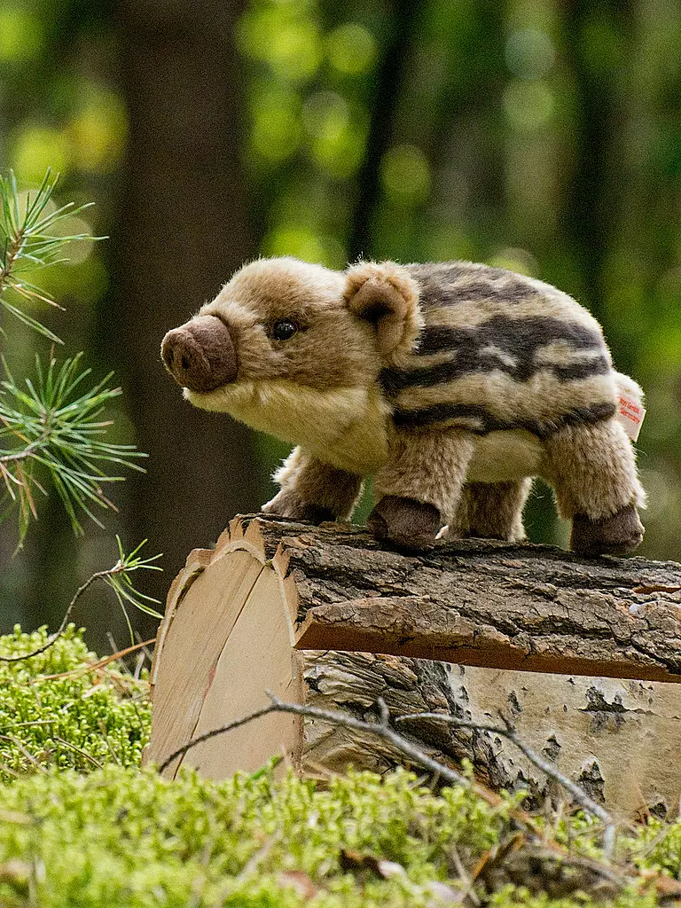 HERMANN TEDDY | Plüschtier - Wildschwein Frischling 22cm | braun