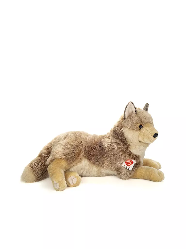 HERMANN TEDDY | Plüschtier - Wolf liegend 40 cm | keine Farbe