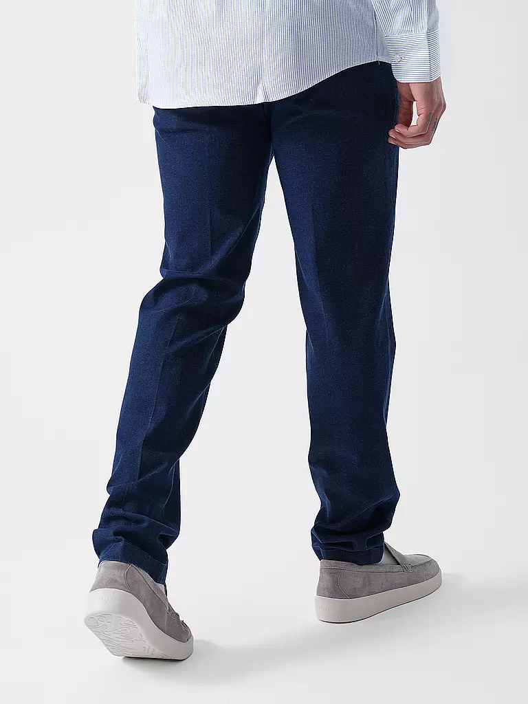 HILTL | Chino Slim Fit TARENT  | dunkelblau