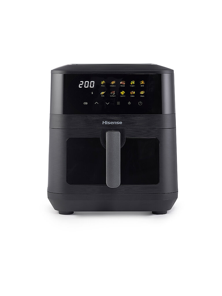 HISENSE Heißluftfritteuse 2100 W 7,7l Schwarz schwarz