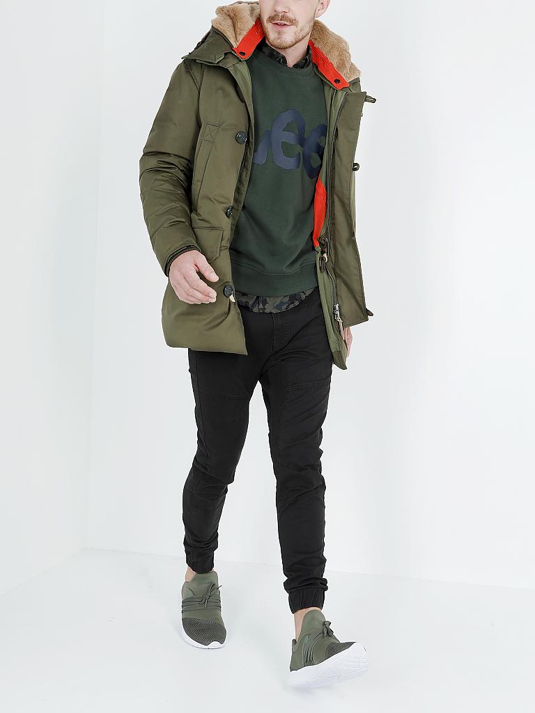 HOLUBAR | Parka mit Steiff-Teddyfutter "Boulder" | olive