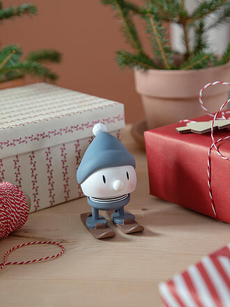 HOPTIMIST | Dekofigur Soft Bumble Skiing 7,2cm Sky 