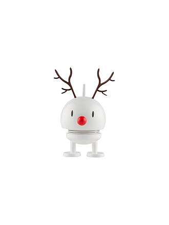 HOPTIMIST | Dekofigur Weihnachts Classic Bumble 9,5cm White Reideer 