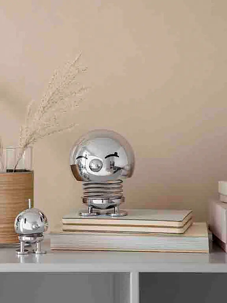 HOPTIMIST | Dekofigur Classic Bumble 7,6cm Chrome | Silber