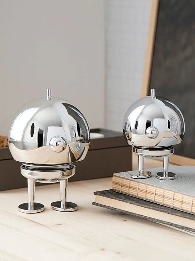 HOPTIMIST | Dekofigur Classic Bumble 7,6cm Chrome | Silber