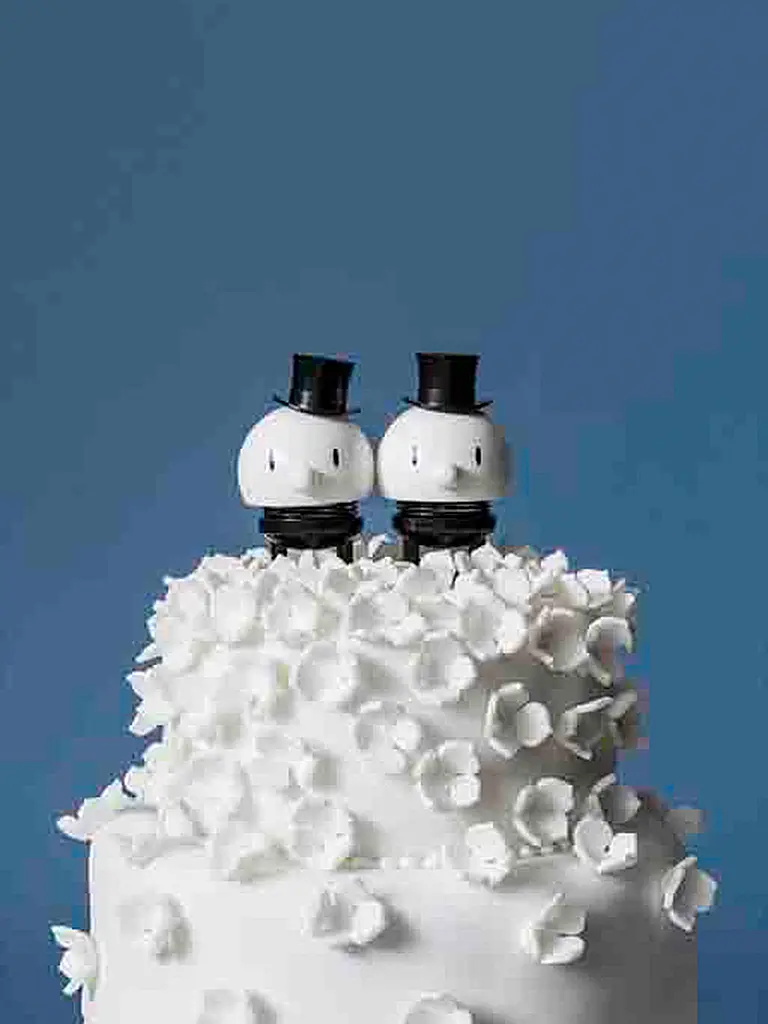 HOPTIMIST | Dekofigur Hochzeitsbräutigam Schwarz | 