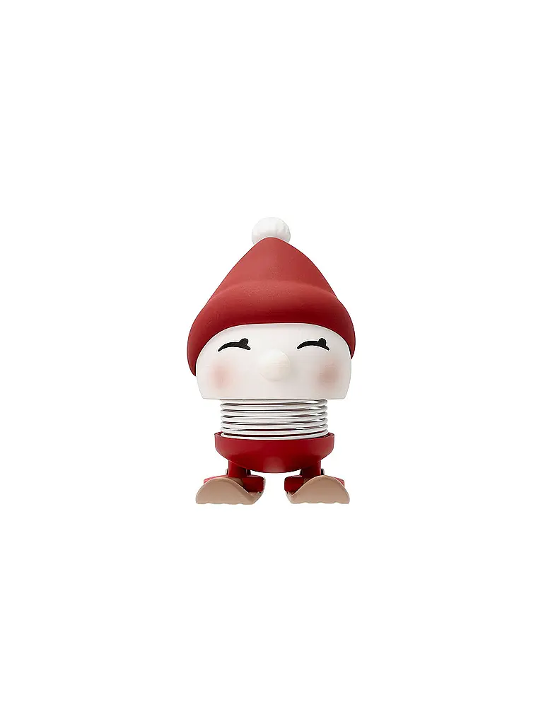 HOPTIMIST | Dekofigur Soft Bimble Skiing 7,2cm Berry | rot