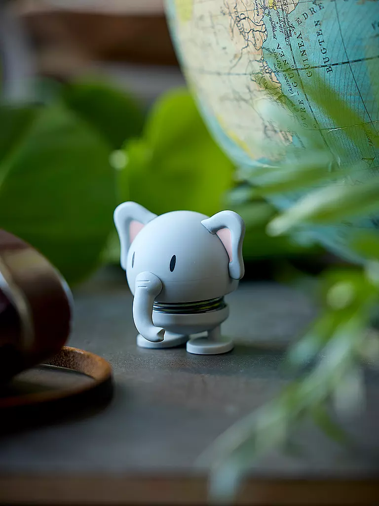 HOPTIMIST | Dekofigur Soft Elephant 7,6cm Grey | hellgrau