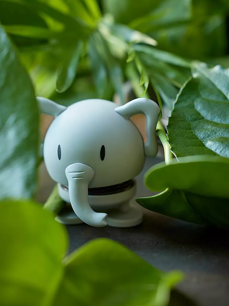 HOPTIMIST | Dekofigur Soft Elephant 7,6cm Grey | hellgrau