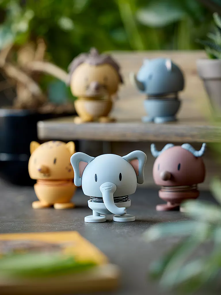 HOPTIMIST | Dekofigur Soft Elephant 7,6cm Grey | hellgrau