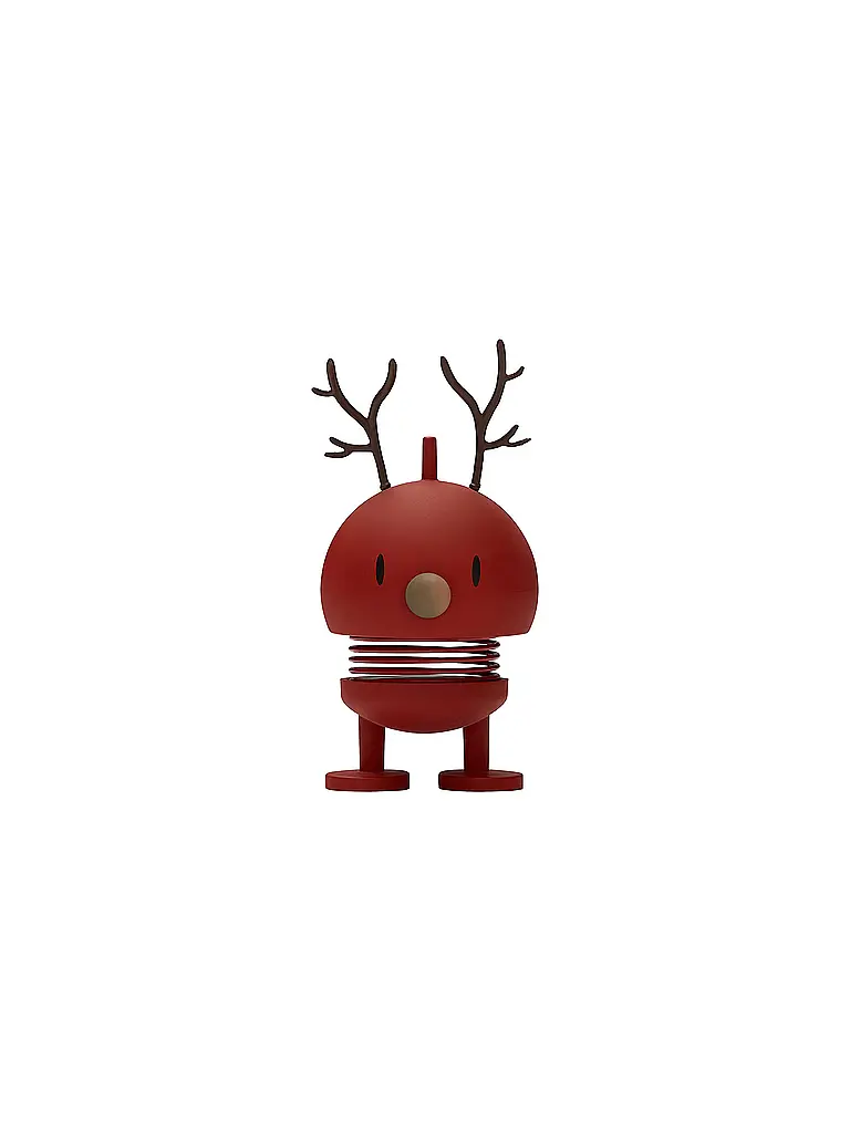 HOPTIMIST | Dekofigur Soft Reindeer Bumble 9,5cm Berry | rot