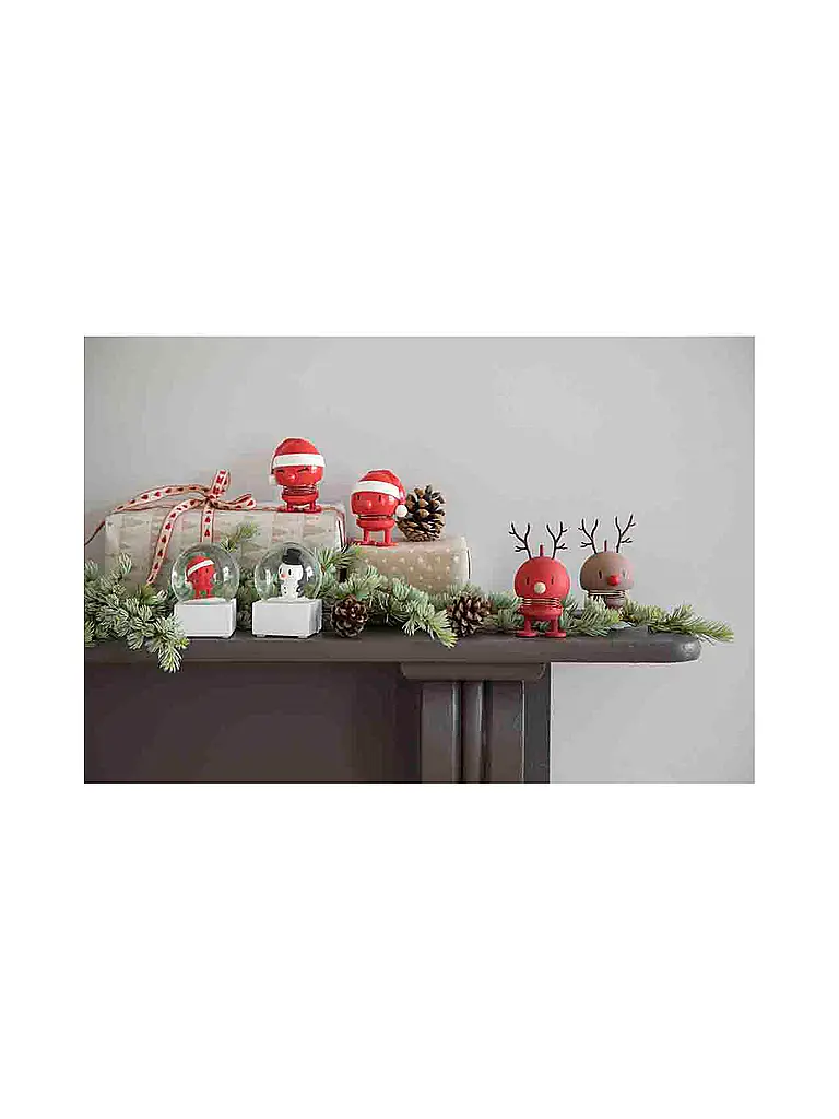 HOPTIMIST | Dekofigur Soft Reindeer Bumble 9,5cm Berry | 