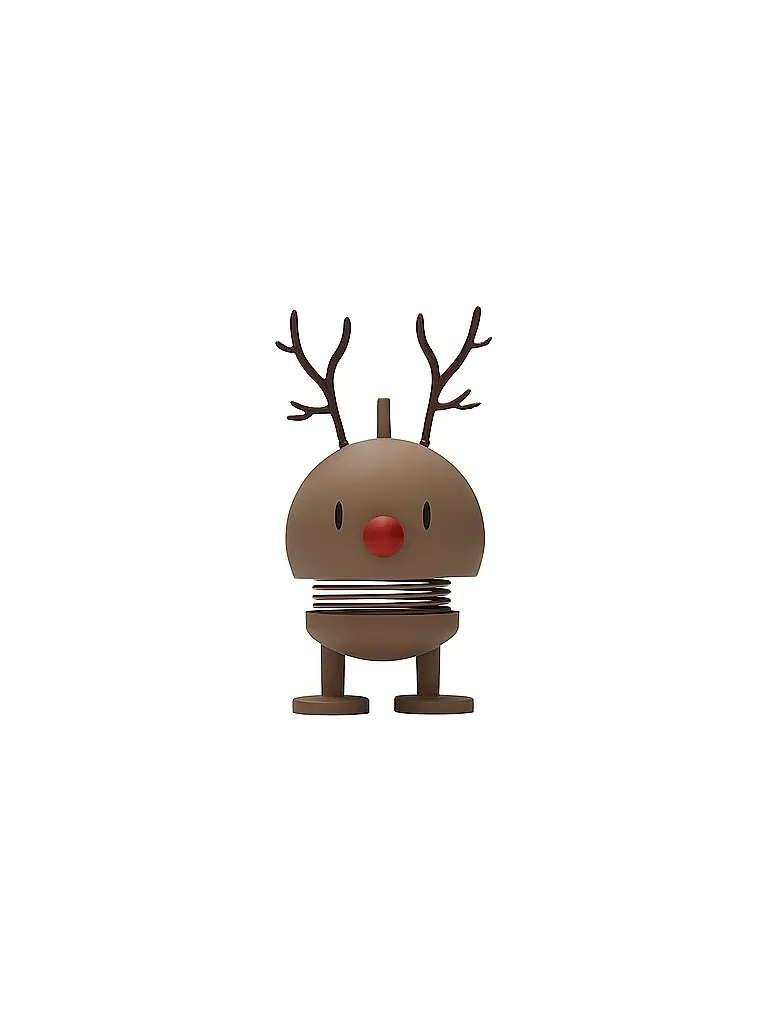 HOPTIMIST | Dekofigur Soft Reindeer Bumble 9,5cm Chocolate | camel