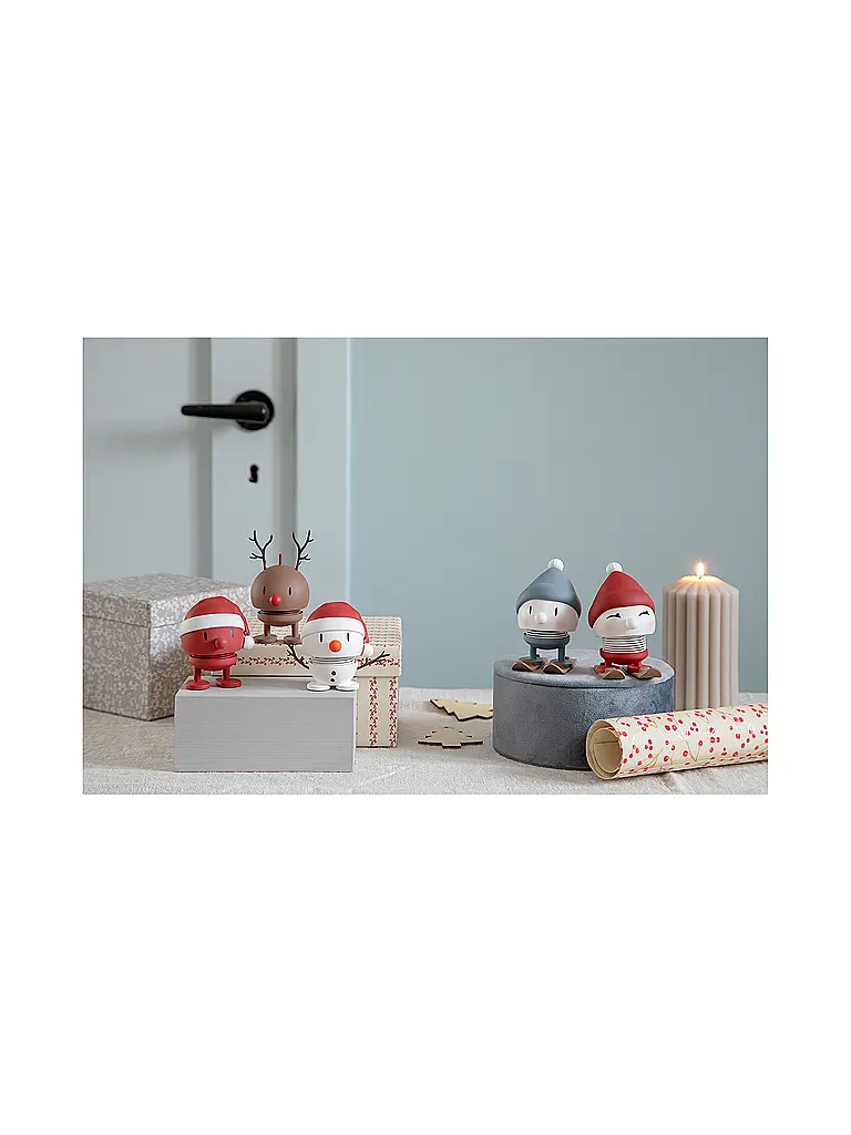 HOPTIMIST | Dekofigur Soft Reindeer Bumble 9,5cm Chocolate | camel