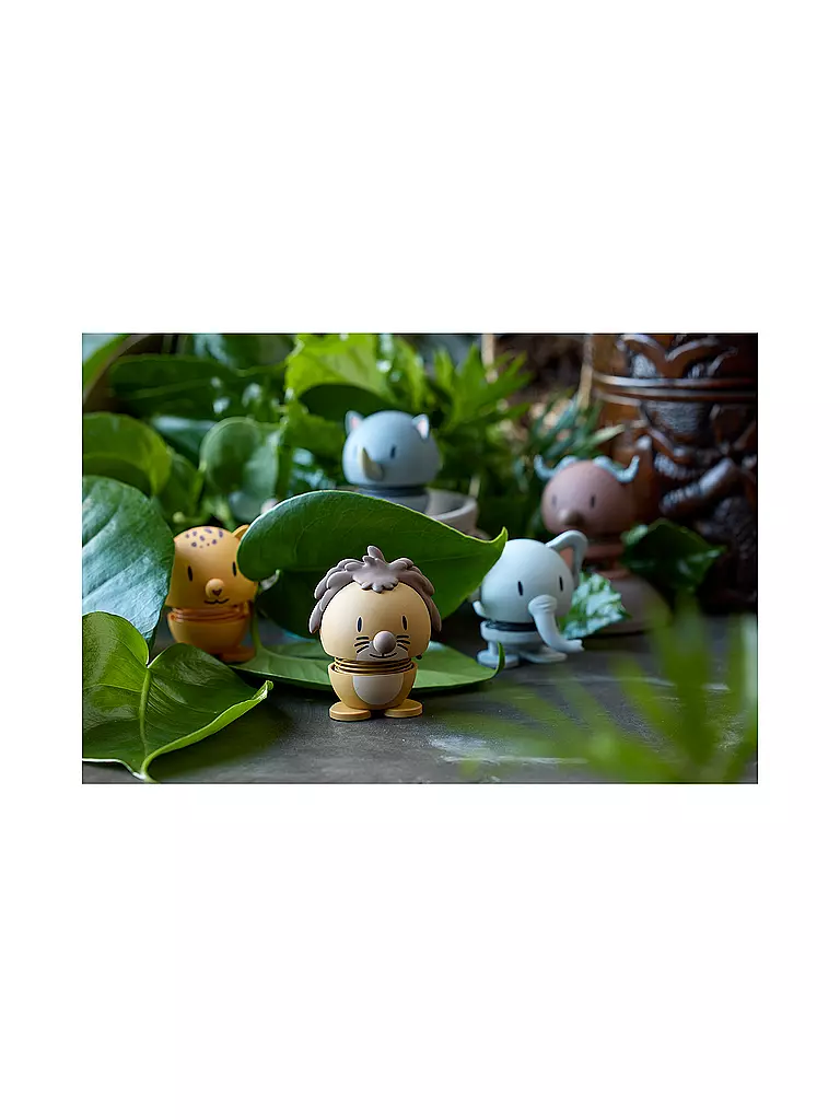 HOPTIMIST | Dekofigur Soft Rhino 7,6cm Grey  | grau