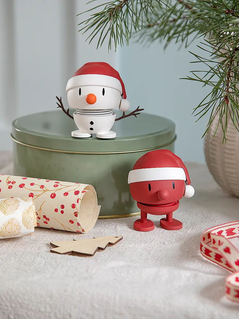 HOPTIMIST | Dekofigur Soft Santa Bumble 7,2cm Red | 