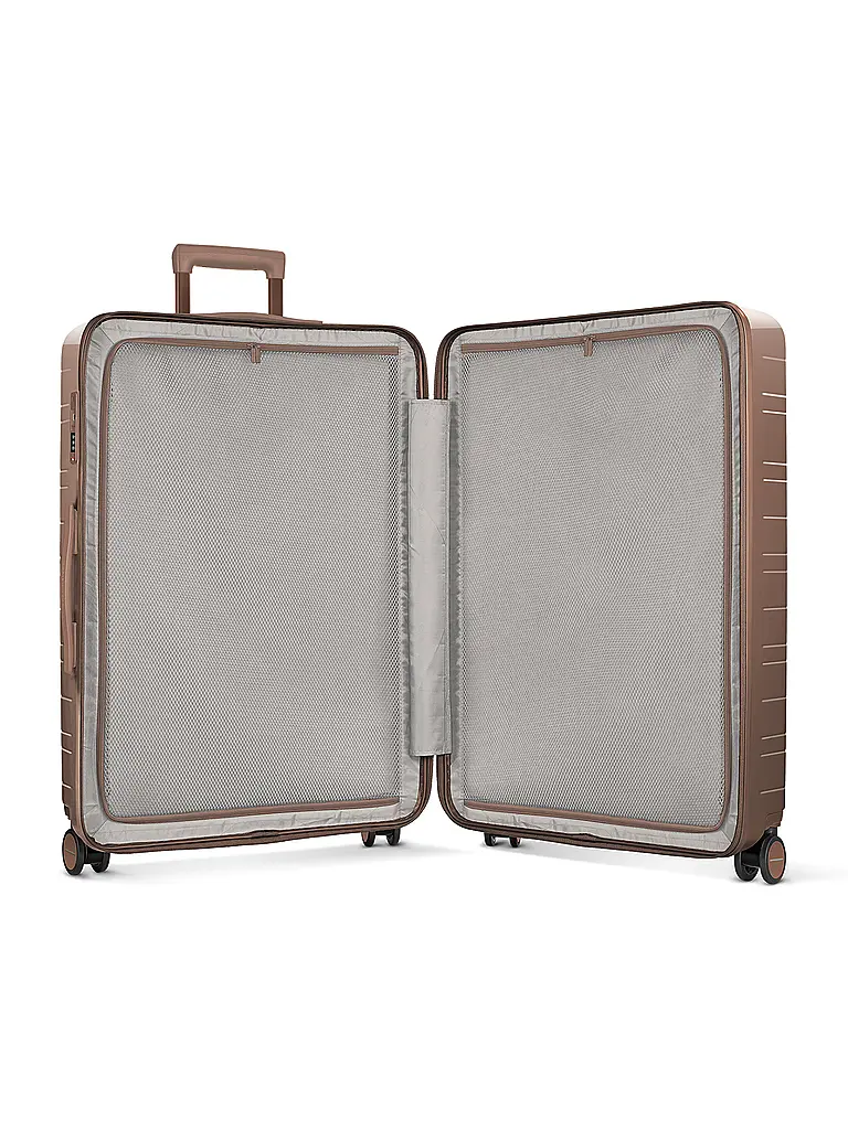 HORIZN STUDIOS | Trolley H7 RE Check-In Reisekoffer 77cm glossy mocha | Hellbraun