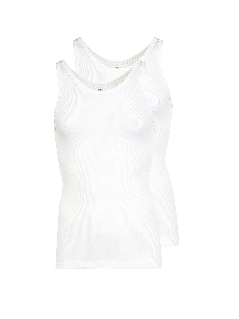 Trägershirt - Unterhemd 2-er Pkg. weiss M herren