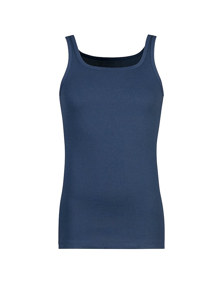 Trägershirt - Unterhemd Comfort (Marine) blau M herren