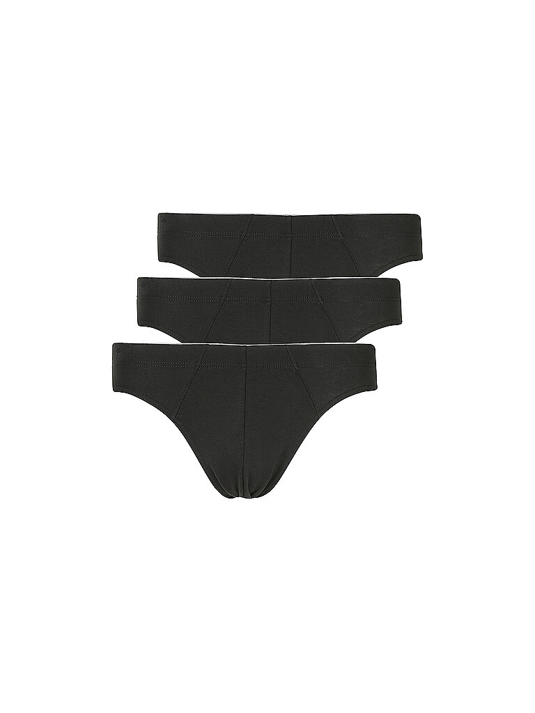 HUBER Slip 3er Pkg Just Comfort Schwarz schwarz | S