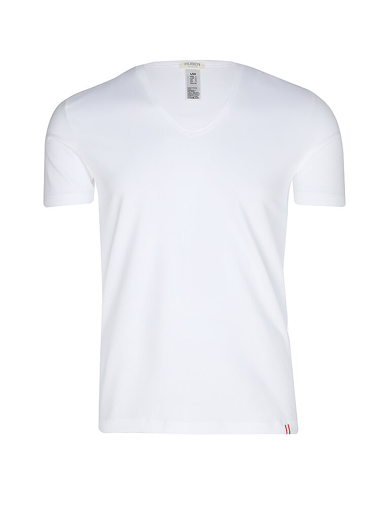HUBER T-Shirt weiss L herren