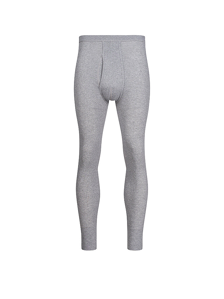 HUBER Lange Unterhose mit Eingriff COMFORT grey melange hellgrau | M