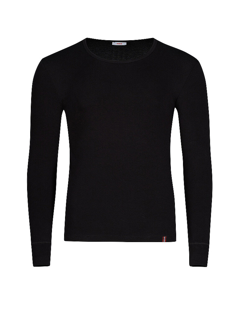 HUBER Langarmshirt schwarz | XL