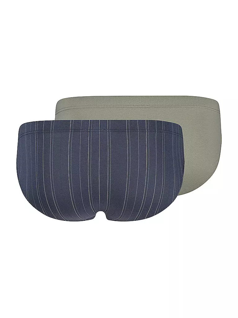 HUBER | Brasil Slip 2er Pkg. almost stripeselection | dunkelblau
