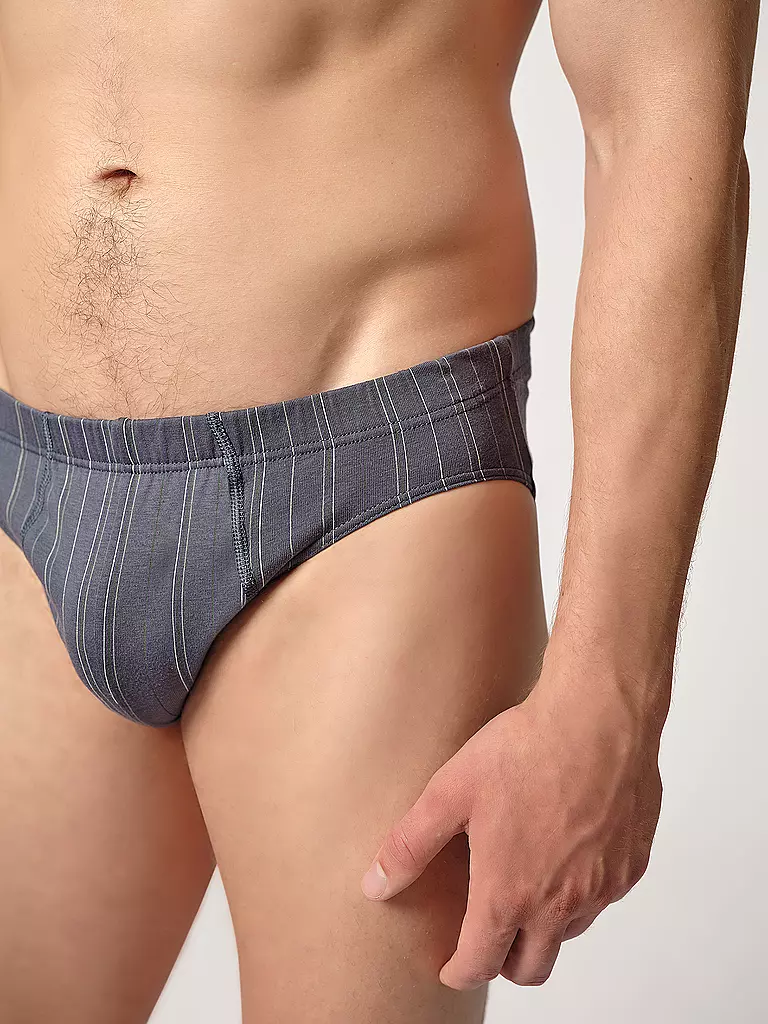 HUBER | Brasil Slip 2er Pkg. almost stripeselection | dunkelblau