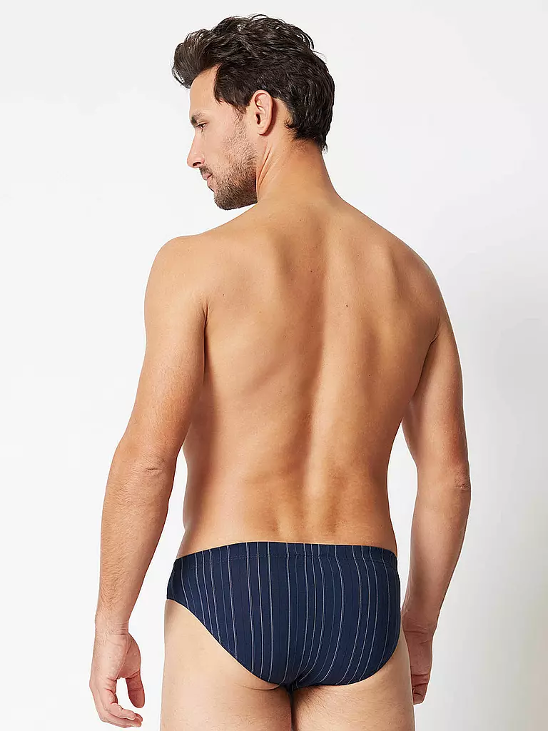 HUBER | Brasil Slip 2er Pkg. dressblue stripe | dunkelblau