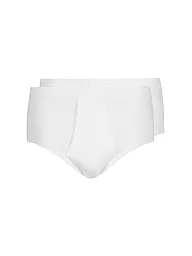 HUBER | Slip "Duo Line" Doppelpackung (Weiß) | weiß