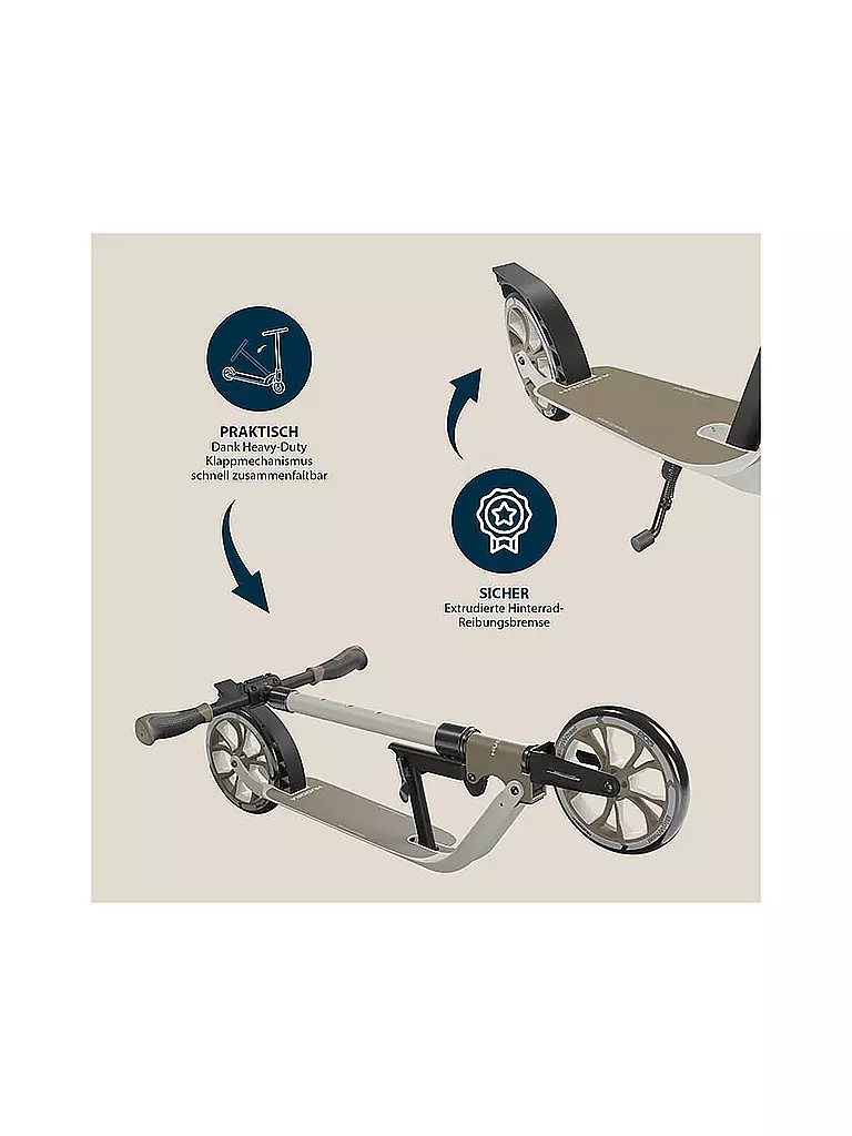 HUDORA | BigWheel® 205 Advanced ivory | keine Farbe