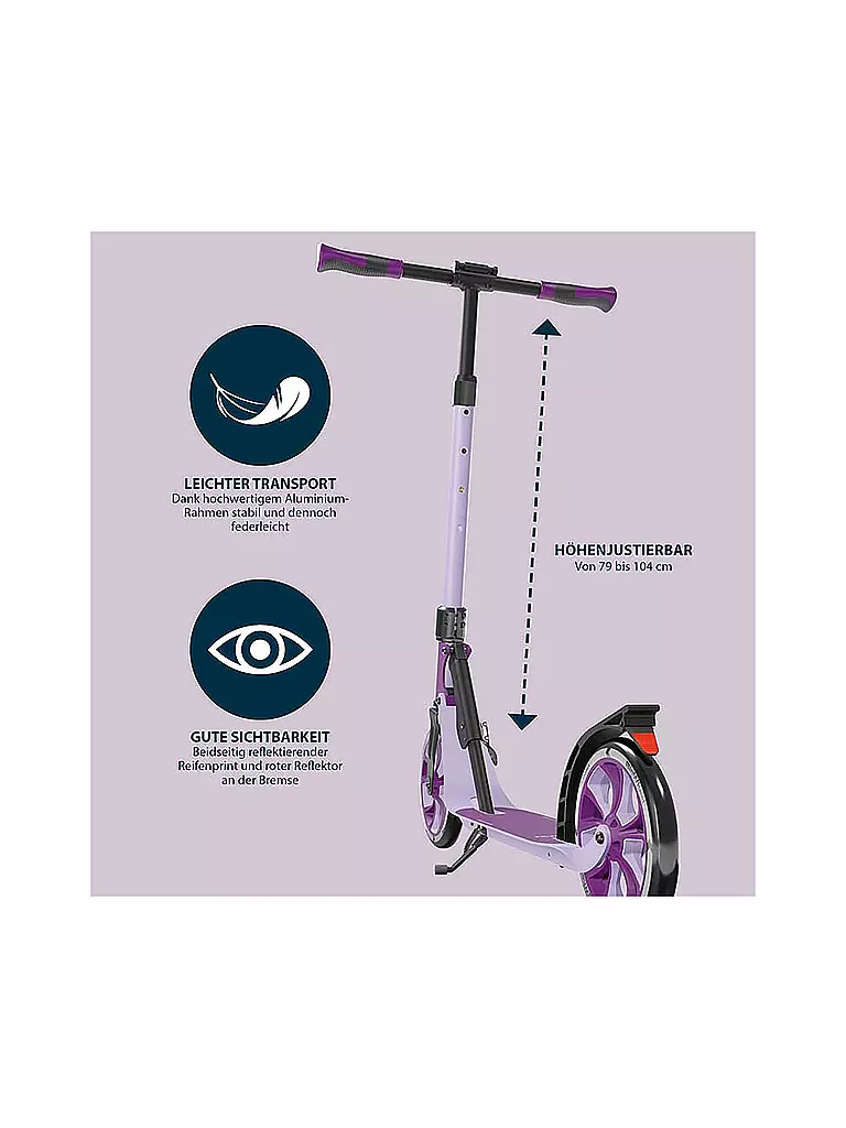 HUDORA | BigWheel® 205 Advanced lavender | keine Farbe