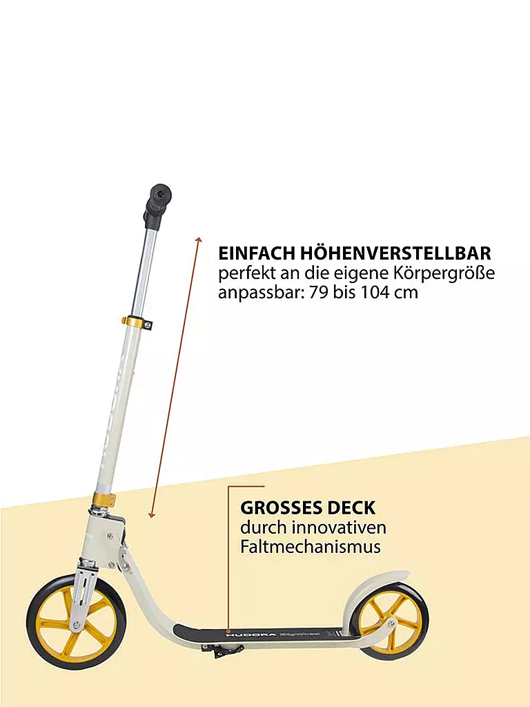 HUDORA | Roller BigWheel® 215 Scooter Sand | gold