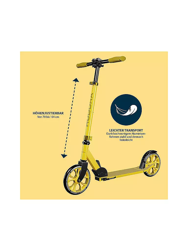 HUDORA | Scooter Up 200 canary | keine Farbe