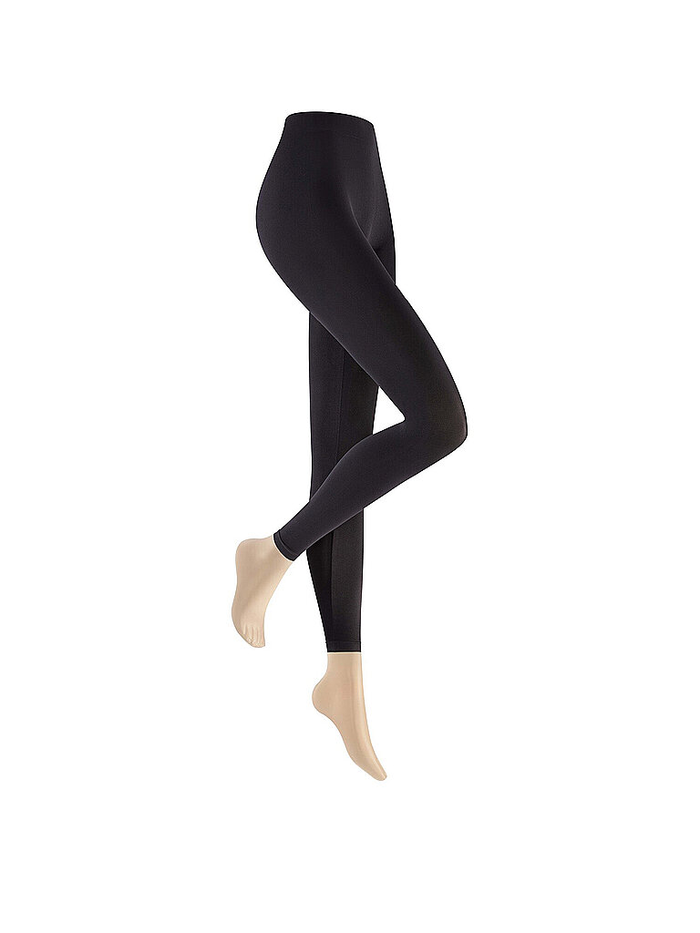 Leggings black schwarz S/M damen