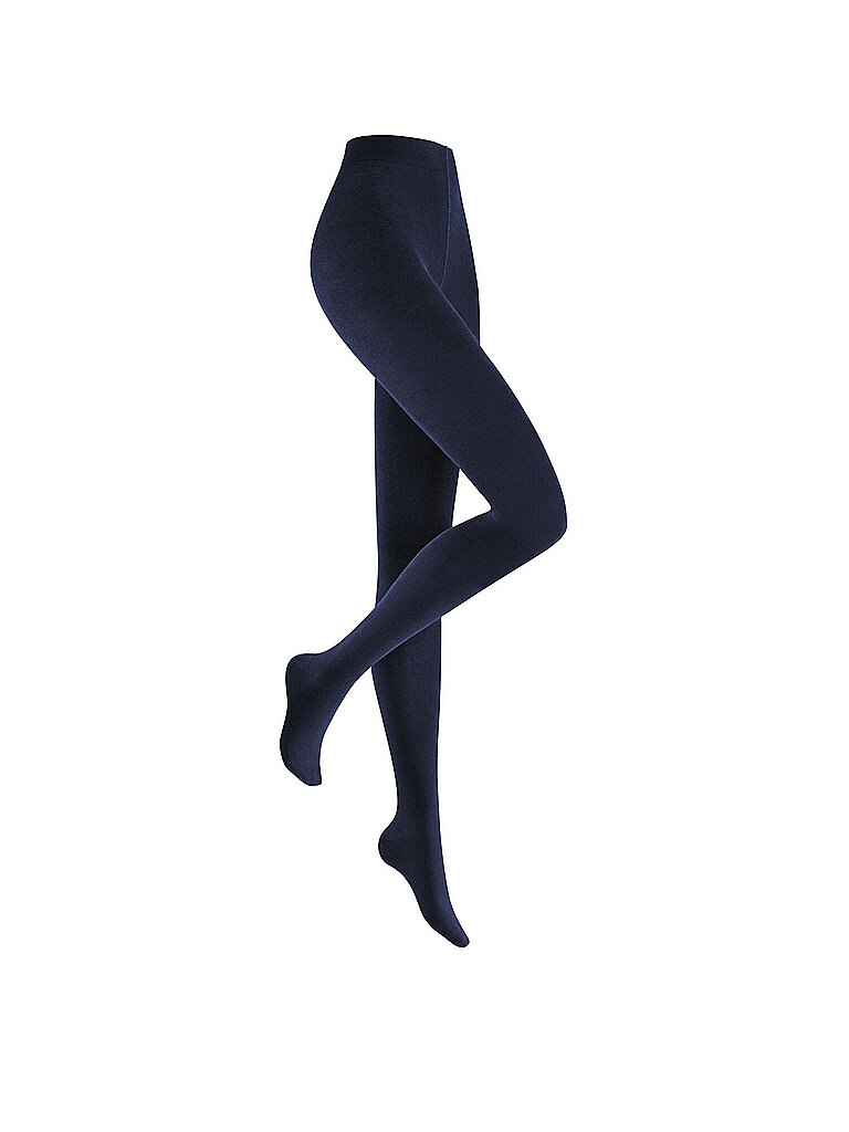 Strickstumpfhose RELAX FINE marine blau S damen