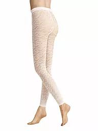 HUDSON | Leggins GRAPHIC CROCHET 40DEN white | weiss