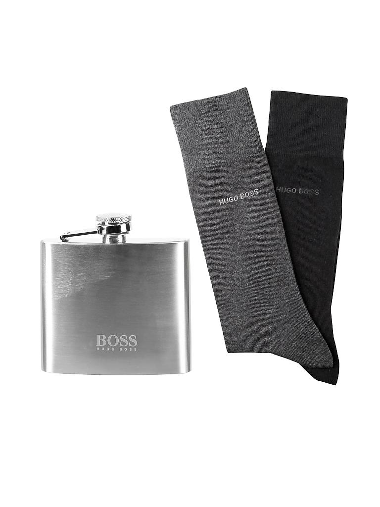 HUGO BOSS | Geschenkbox - Flachmann und 2-er Pkg. Socken | 