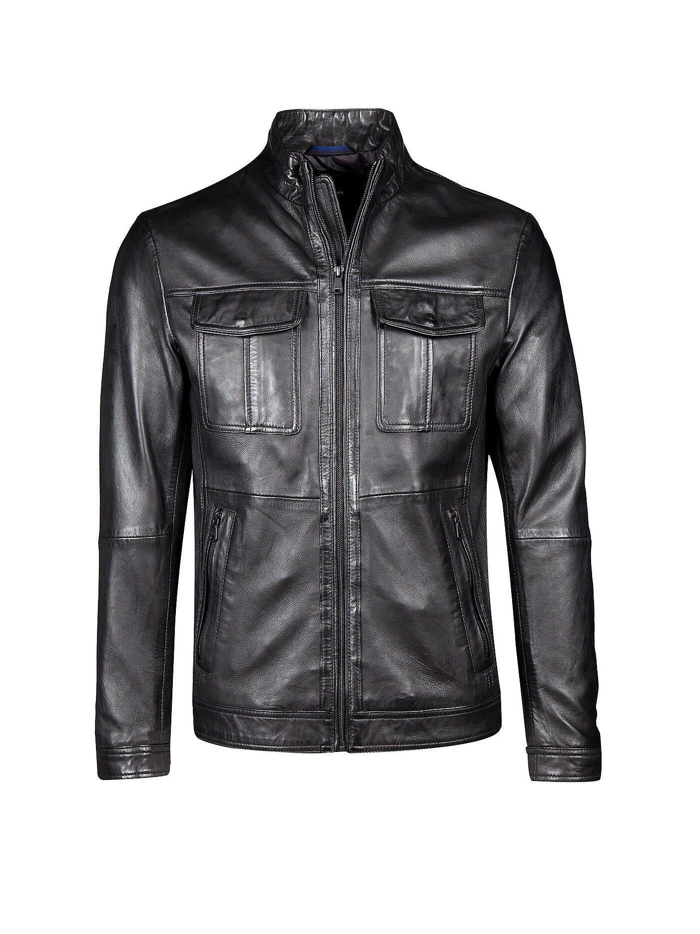 HUGO BOSS | Lederjacke "Malron" | schwarz