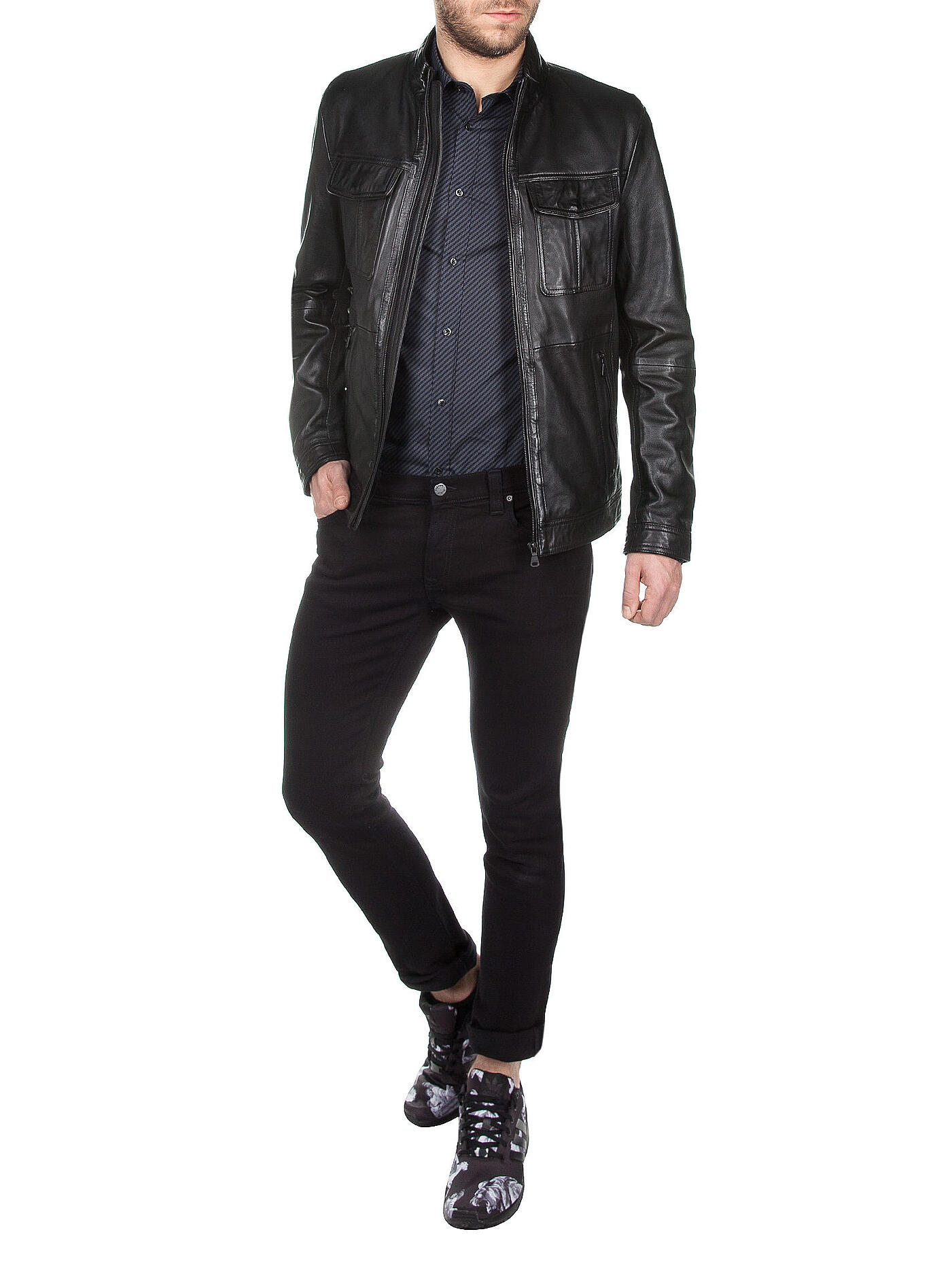 HUGO BOSS | Lederjacke "Malron" | 