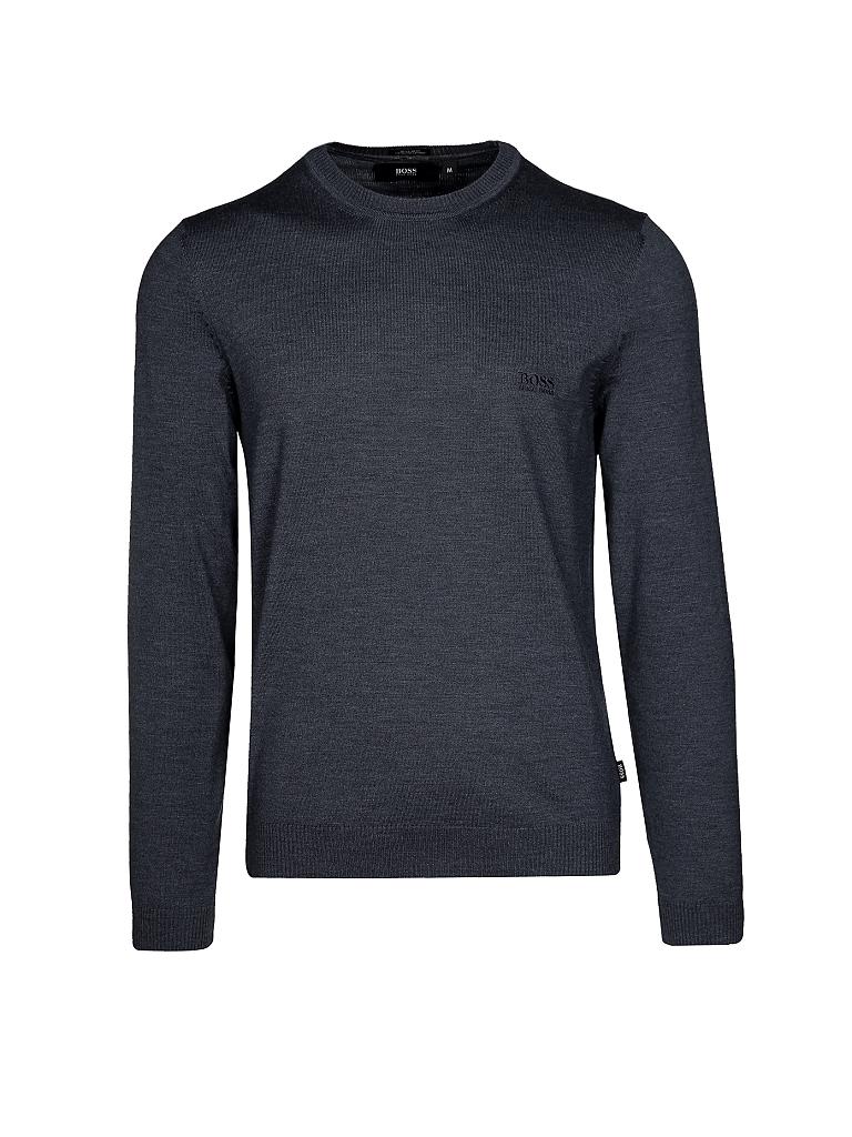 HUGO BOSS | Pullover Regular-Fit "Bagritte" | grau