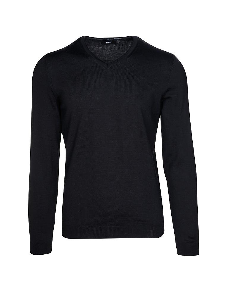 HUGO BOSS | Pullover Slim-Fit "Baku" | schwarz