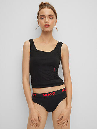 HUGO | String  SPORTY LOGO black