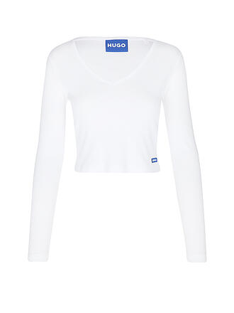 HUGO | Langarmshirt DARIMINA Cropped Fit 