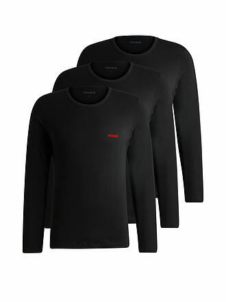 HUGO | Langarmshirt 3er Pkg. black