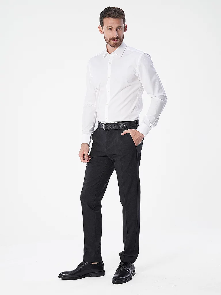 Hugo Chemise à Manches Longues Kenno 10181991 Open White 41 Homme 3