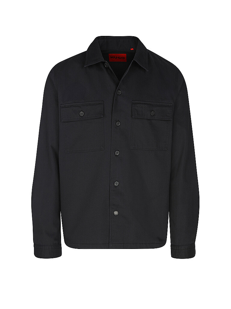 HUGO Overshirt EPOLDO schwarz S herren