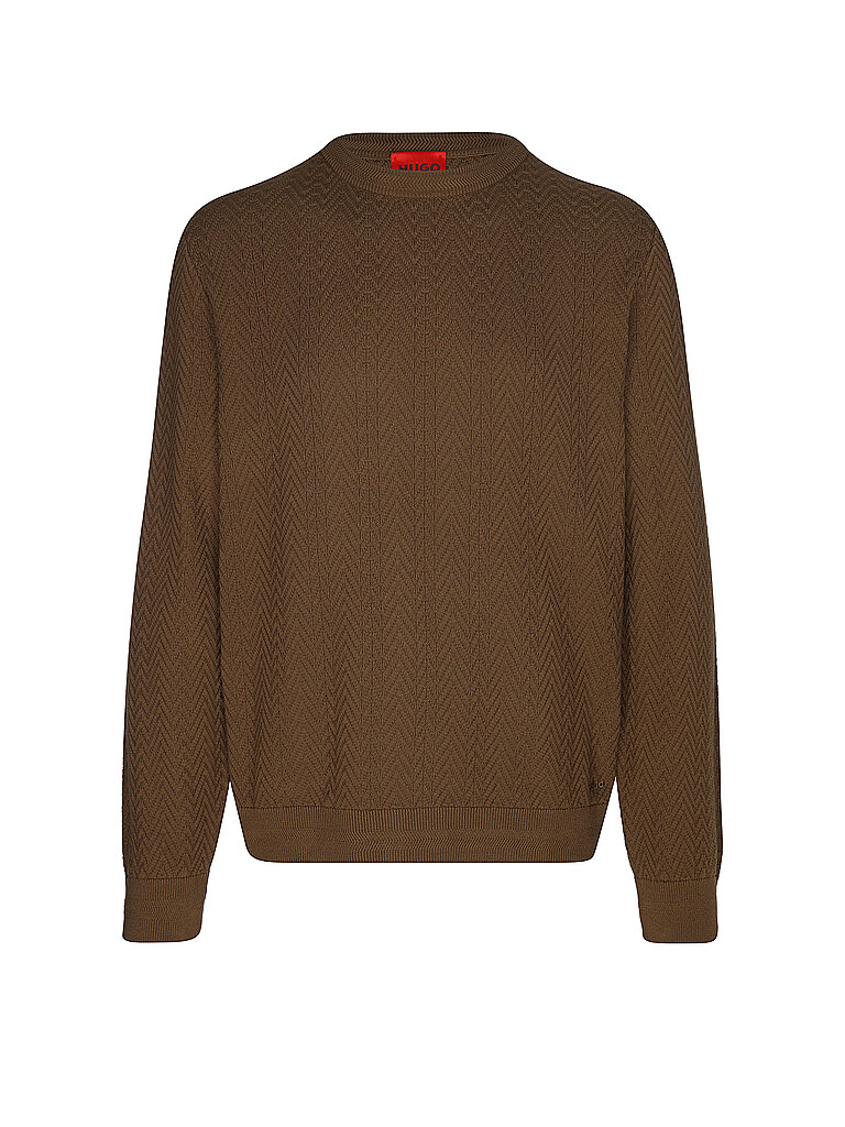 HUGO Pullover SIMO braun L herren